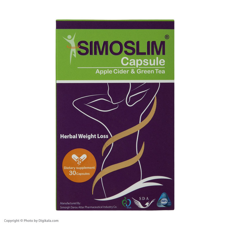 کپسول سیمو اسلیم سیمرغ دارو عطار بسته 30 عددی