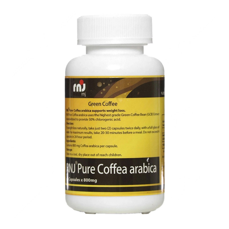 کپسول قهوه گرین عربیکا آر ان جی - 800 میلی گرم بسته 60 عددی