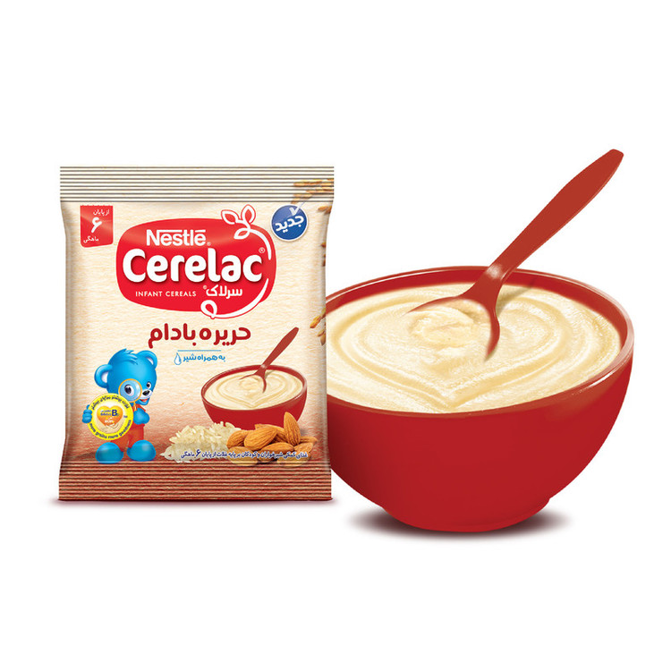 حریره بادام سرلاک - 25 گرم بسته 10 عددی